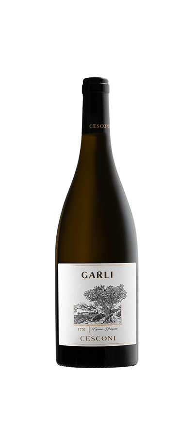 Garli Chardonnay Cesconi wijnfles