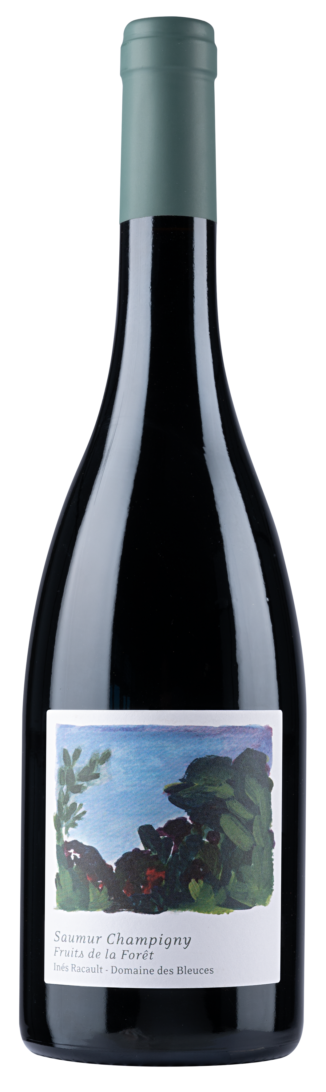 Wijnfles Saumur Chamigny van Bleuces